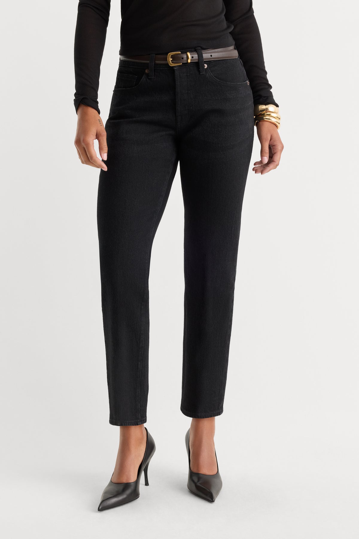 VINTAGE STRAIGHT ANKLE JEANS | ASPHALT