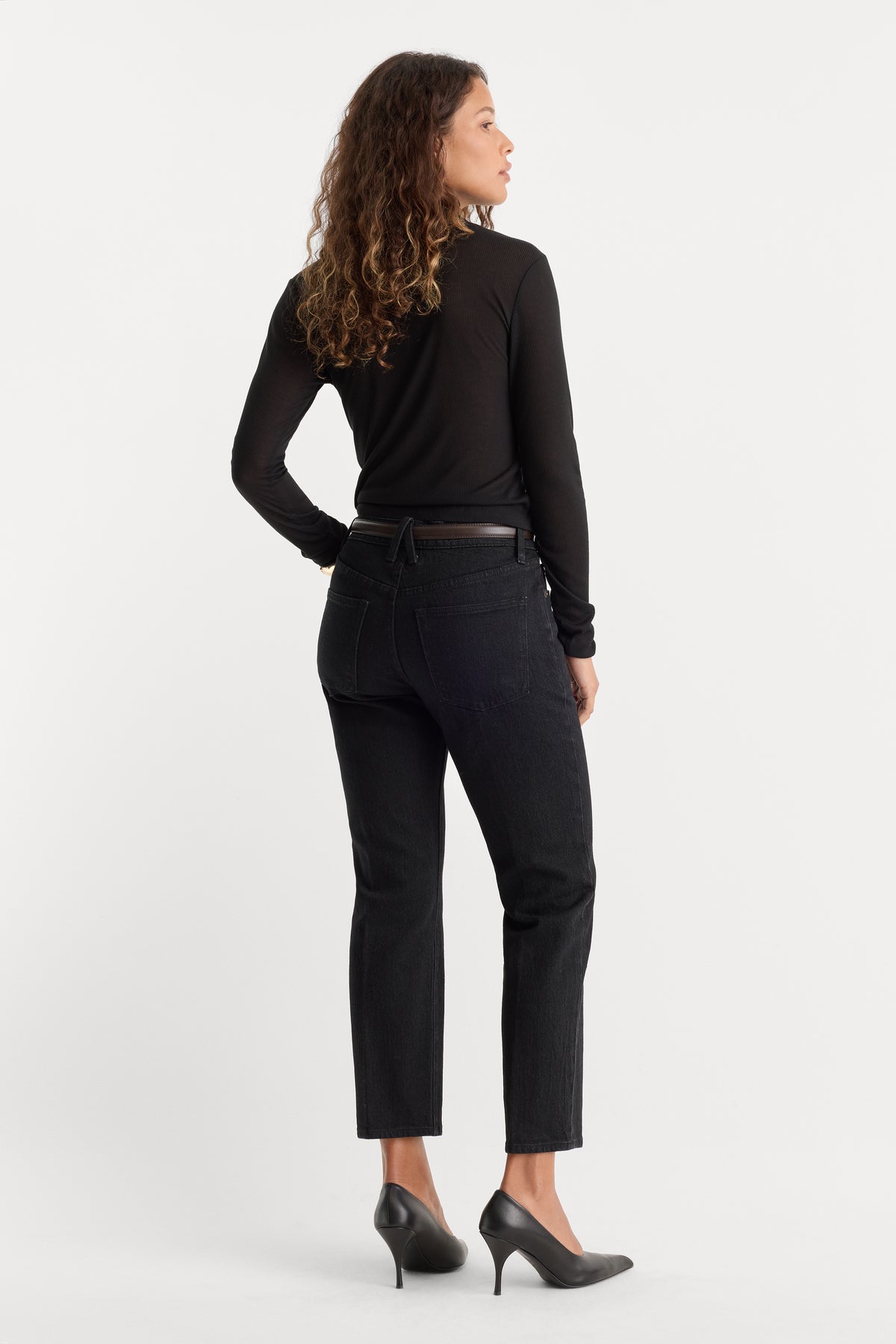 VINTAGE STRAIGHT ANKLE JEANS | ASPHALT