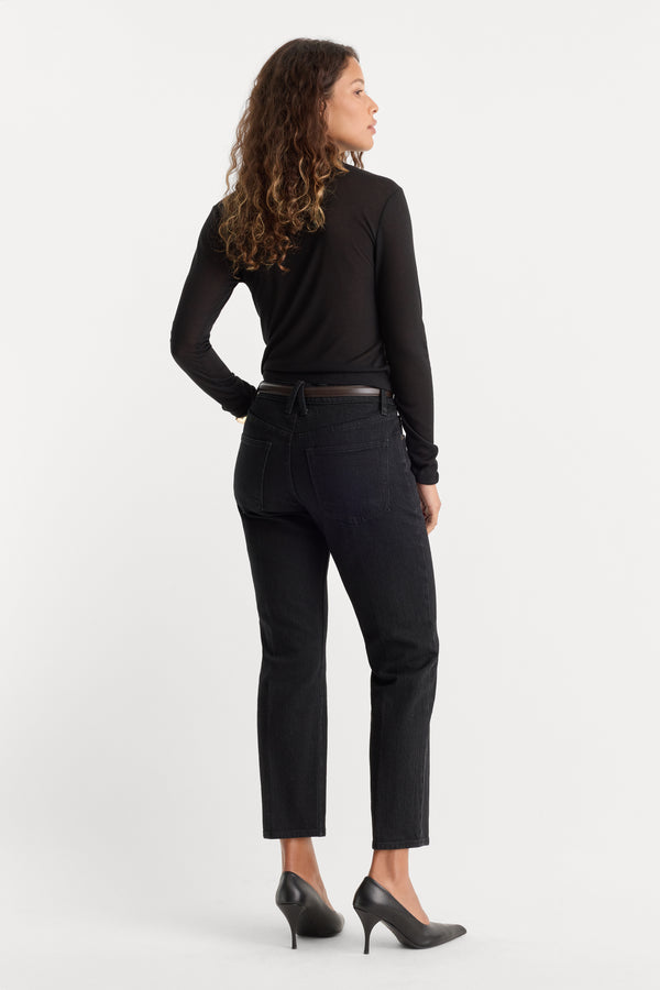 VINTAGE STRAIGHT ANKLE JEANS | ASPHALT