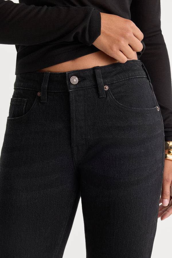 VINTAGE STRAIGHT ANKLE JEANS | ASPHALT