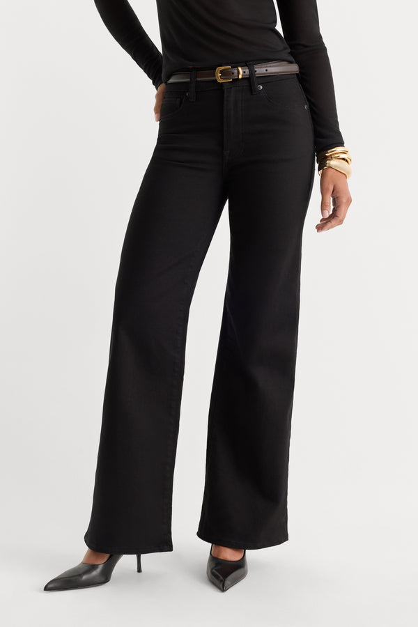 ALWAYS FITS SLIM PALAZZO JEANS | BLACK001