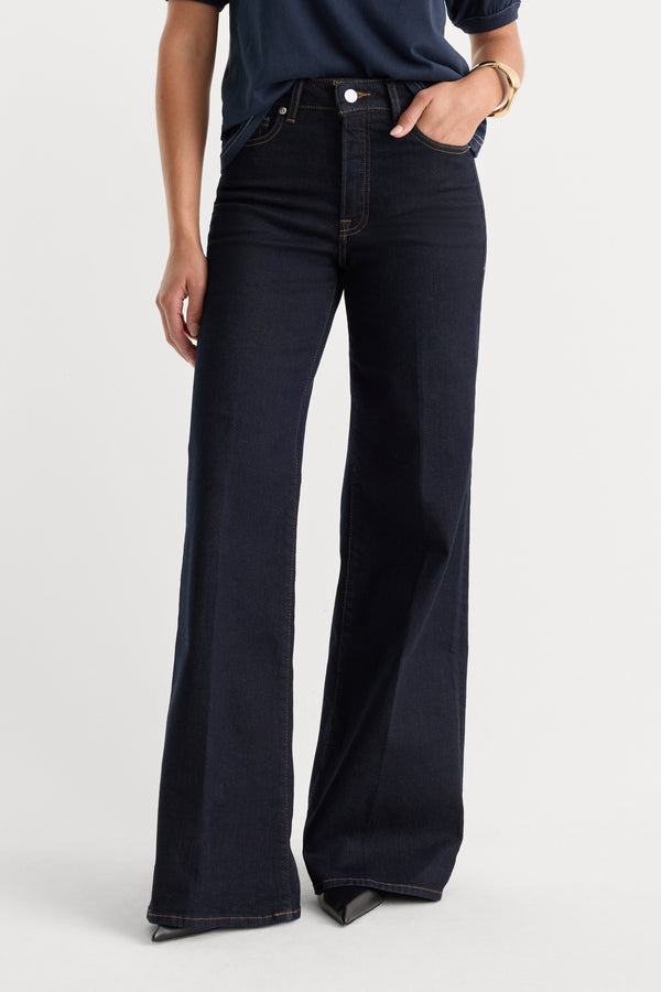 GOOD WAIST PALAZZO JEANS | RINSE
