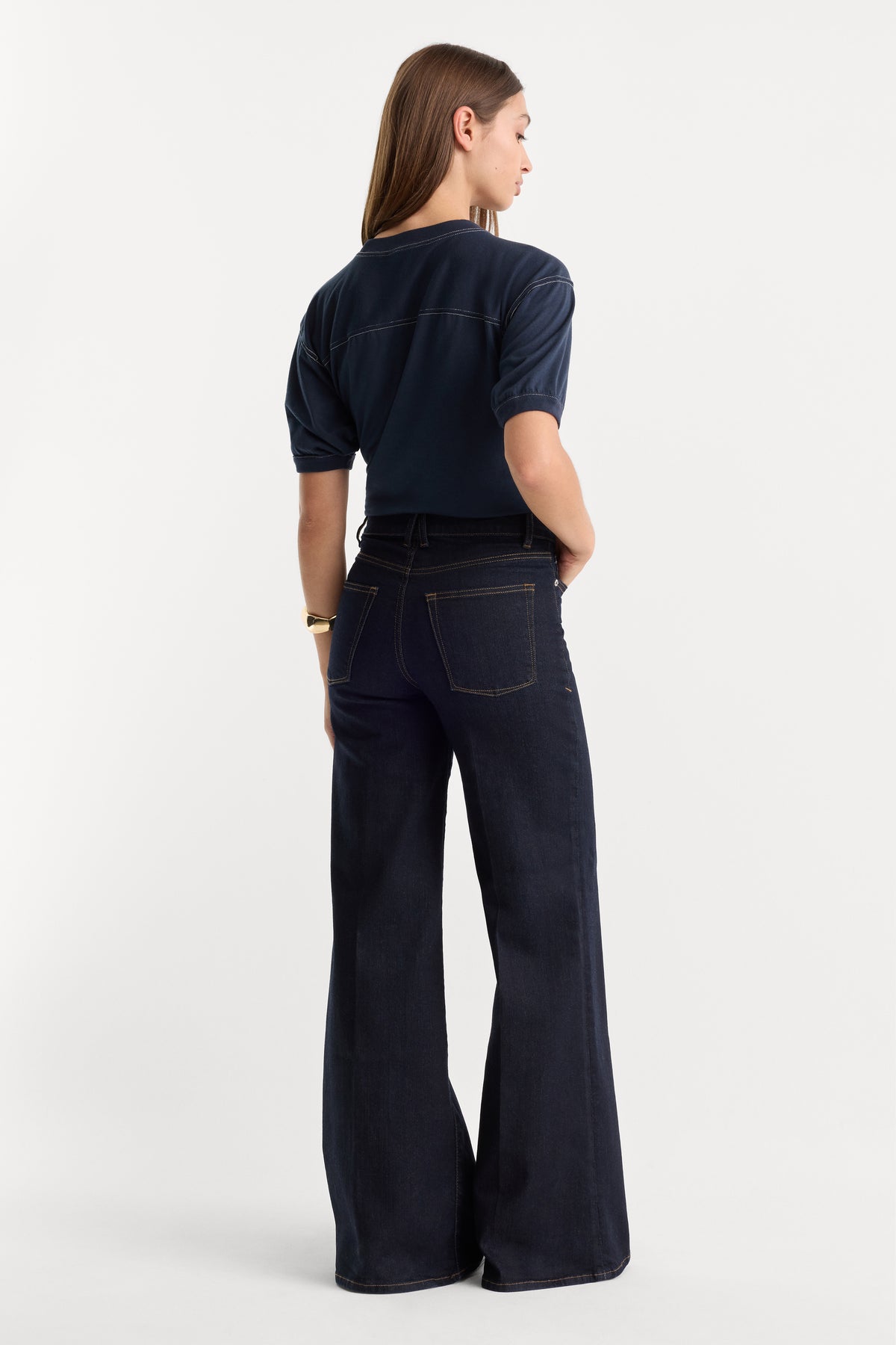 GOOD WAIST PALAZZO JEANS | RINSE