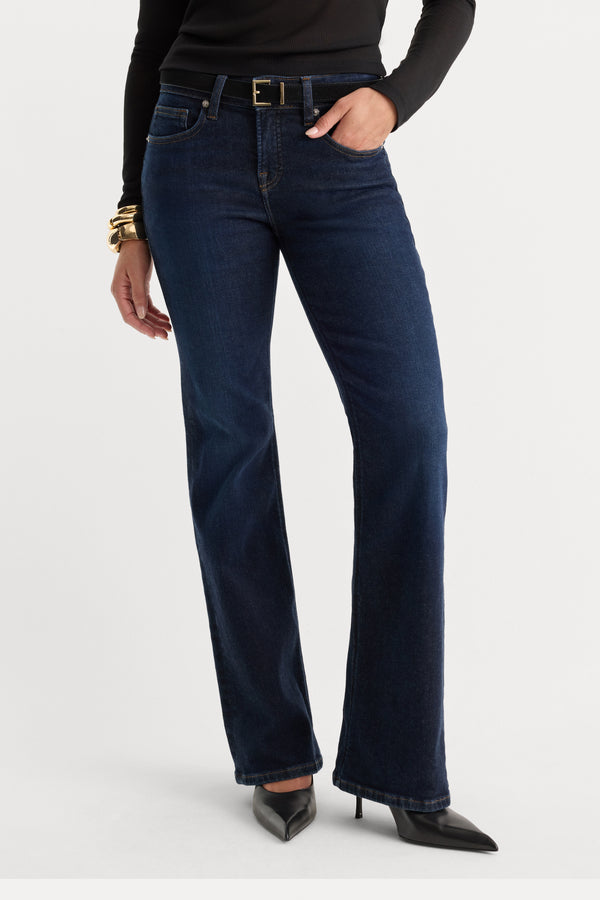 SOFT TECH GOOD LOW RISE BOOTCUT JEANS | INDIGO1308