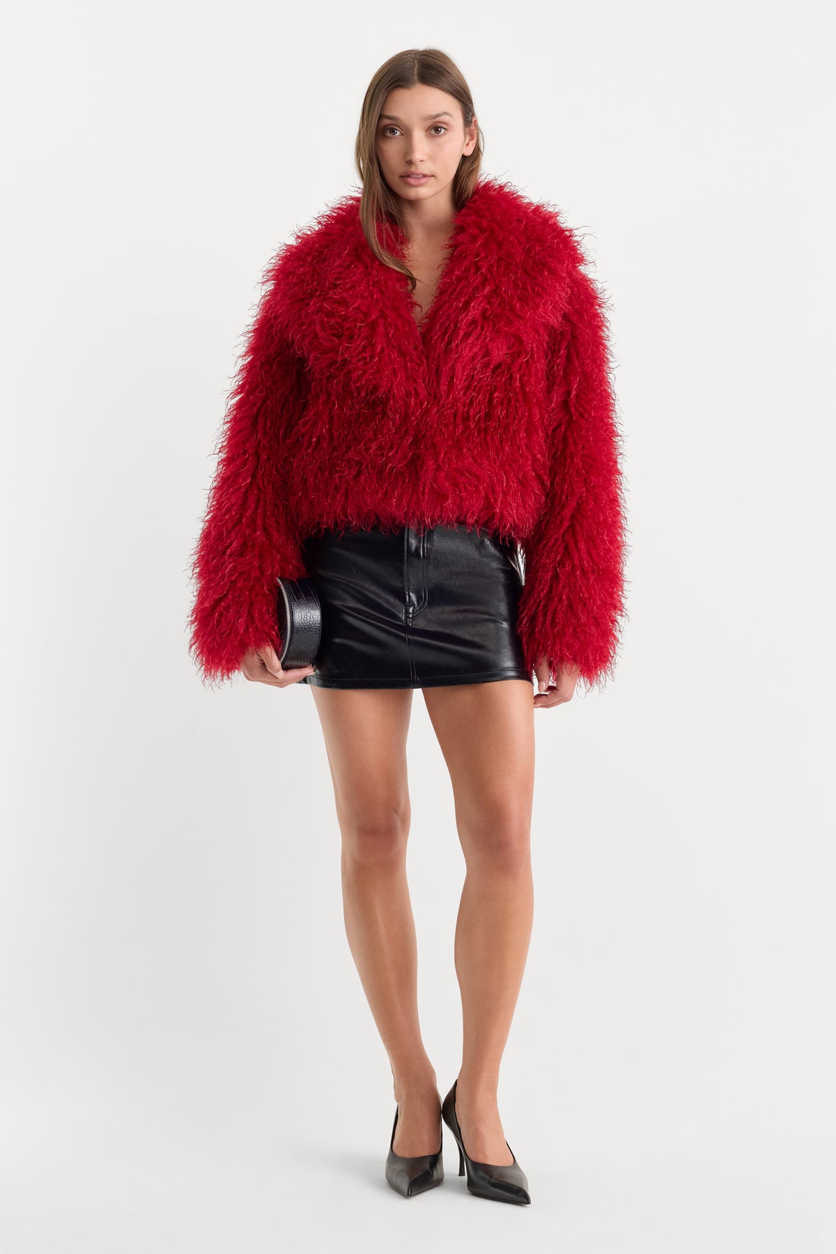 THE FAUX FUR COAT | CARMINE-3 | GOOD AMERICAN | MODEL_A