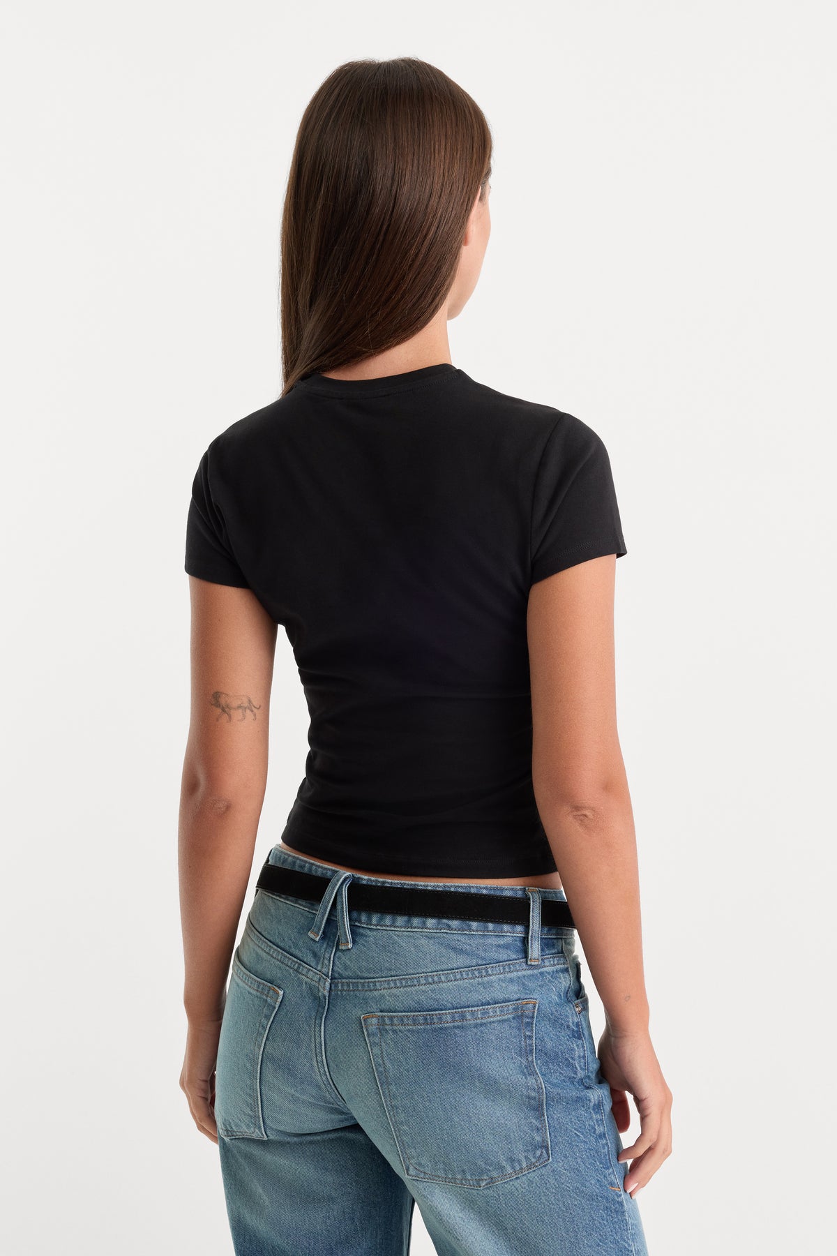 THE BABY TEE | BLACK-4 | GOOD AMERICAN | MODEL_A