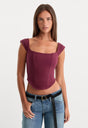 DOLLY SUPER STRETCH CORSET TOP | FIG007-1 | GOOD AMERICAN | MODEL