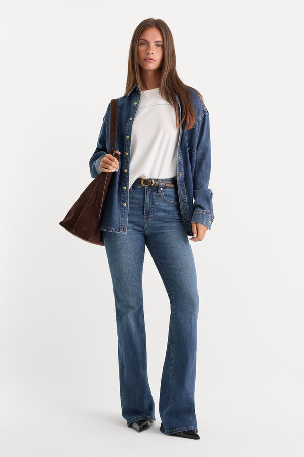 GOOD LEGS FLARE JEANS | BLUE004