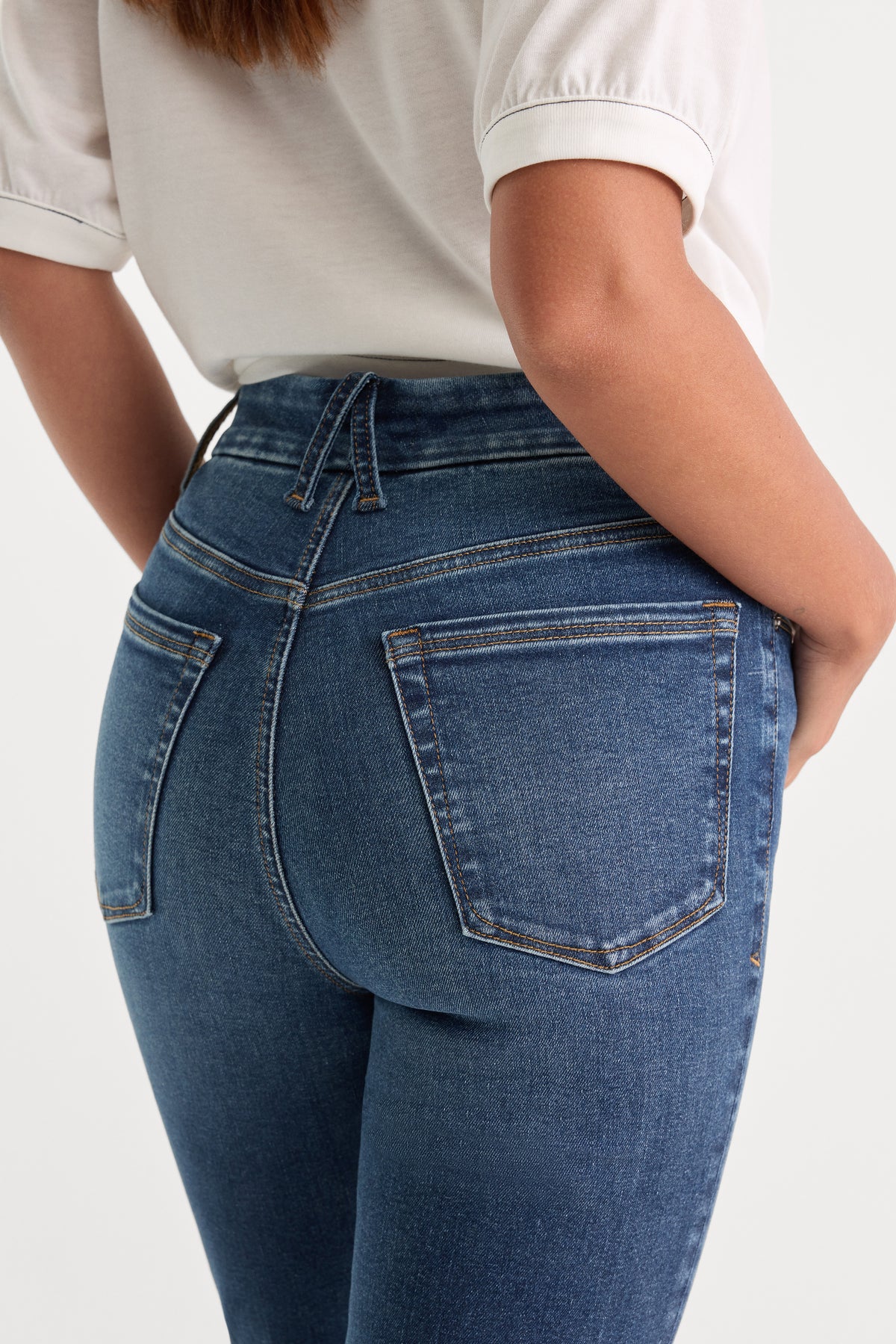 ALWAYS FITS GOOD PETITE BOOTCUT JEANS | INDIGO446