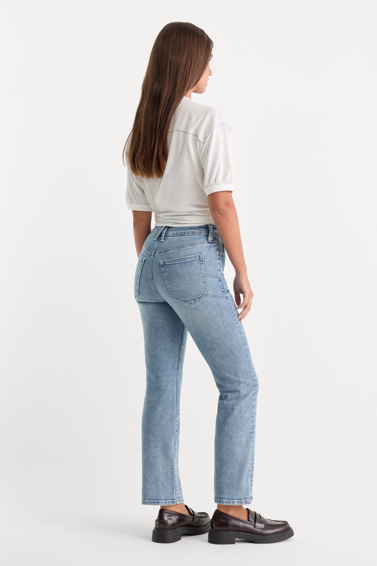 GOOD LEGS STRAIGHT JEANS | INDIGO1154-2 | GOOD AMERICAN | MODEL_A