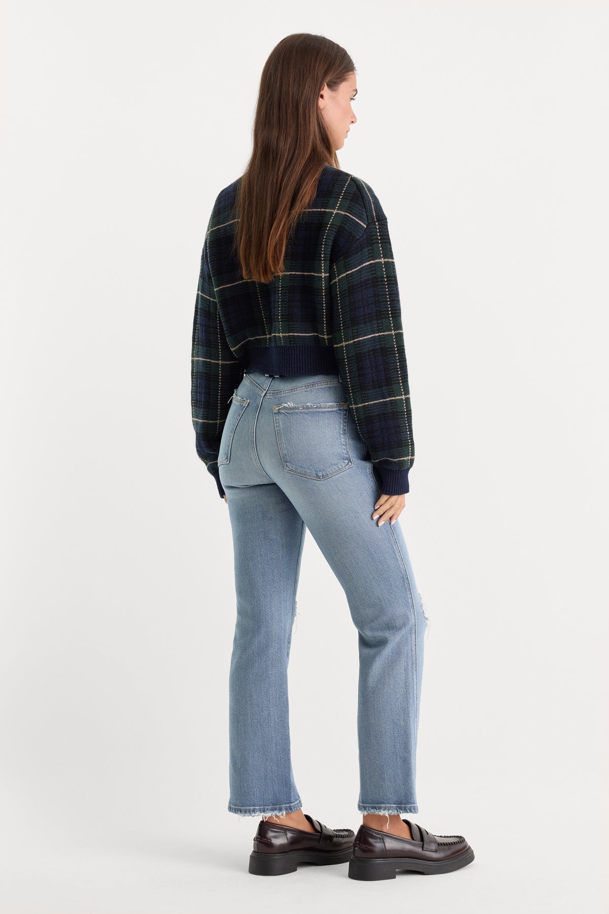 SOFT TECH GOOD CURVE STRAIGHT JEANS | INDIGO1072-5 | GOOD AMERICAN | MODEL_A