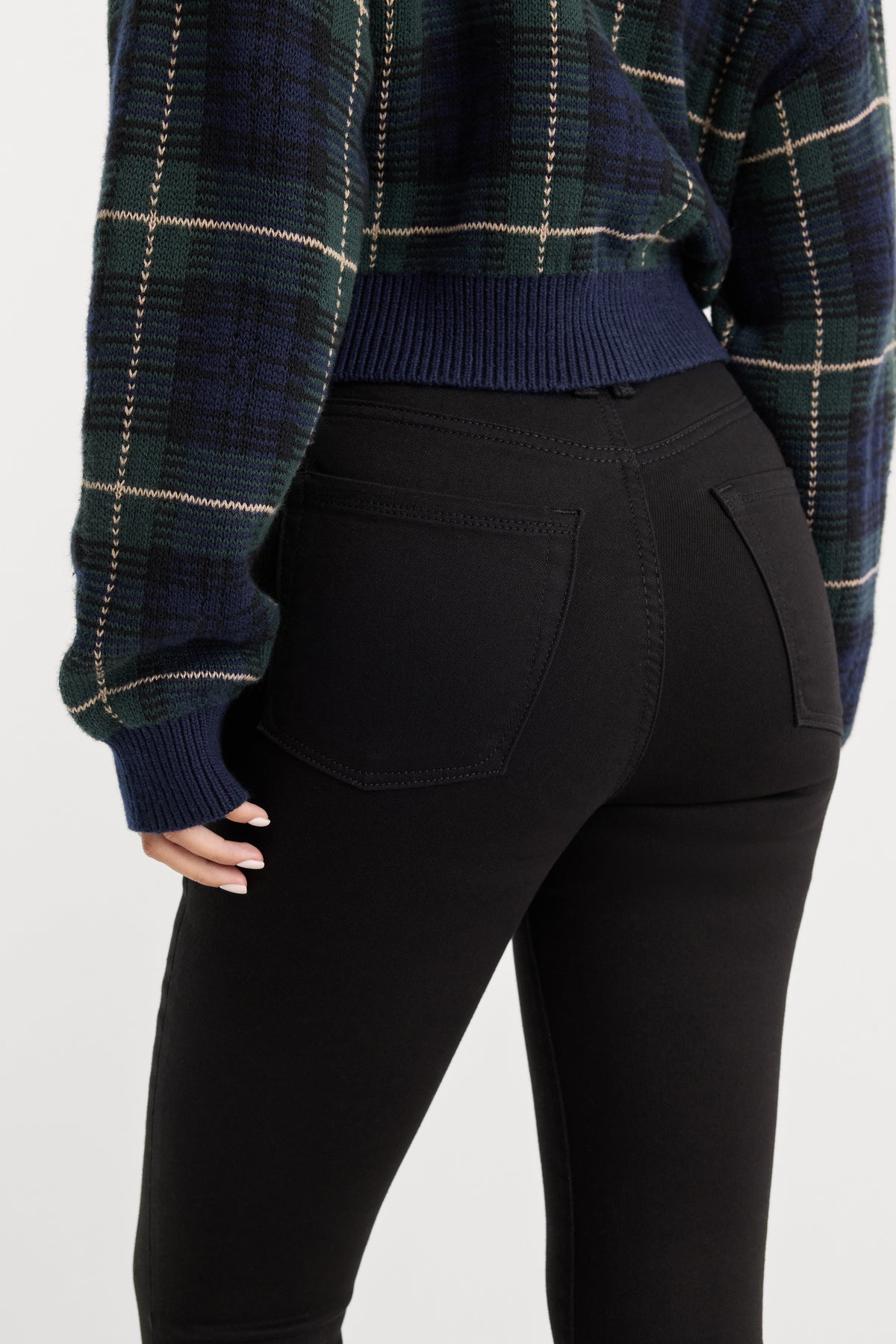 NEVER FADE GOOD LEGS SKINNY JEANS | BLACK-6 | GOOD AMERICAN | MODEL_A