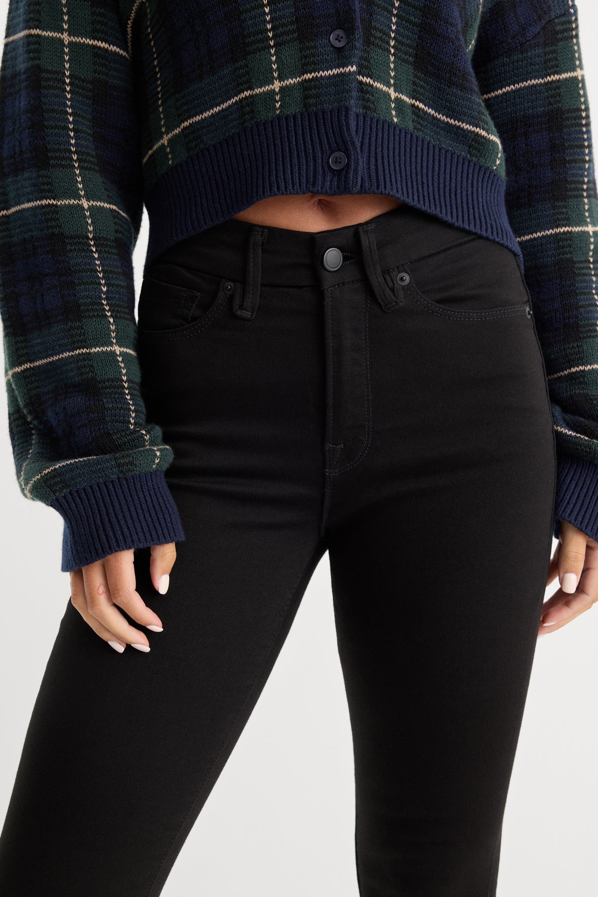 NEVER FADE GOOD LEGS SKINNY JEANS | BLACK-4 | GOOD AMERICAN | MODEL_A
