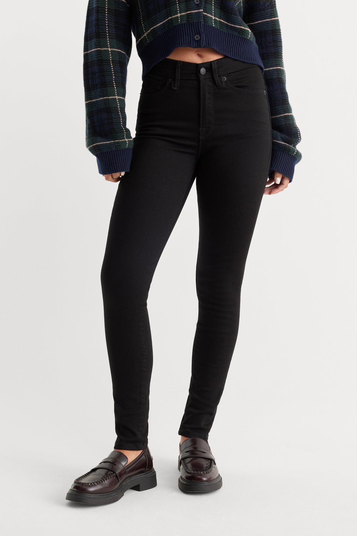 NEVER FADE GOOD LEGS SKINNY JEANS | BLACK-2 | GOOD AMERICAN | MODEL_A