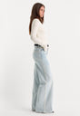 GOOD SKATE WIDE LEG JEANS | INDIGO634-3 | GOOD AMERICAN | MODEL