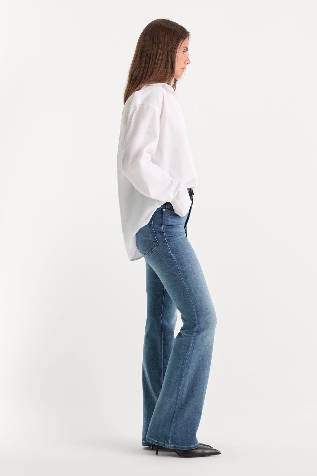 SOFT TECH GOOD CLASSIC BOOTCUT JEANS|INDIGO863-2 | GOOD AMERICAN | MODEL_A