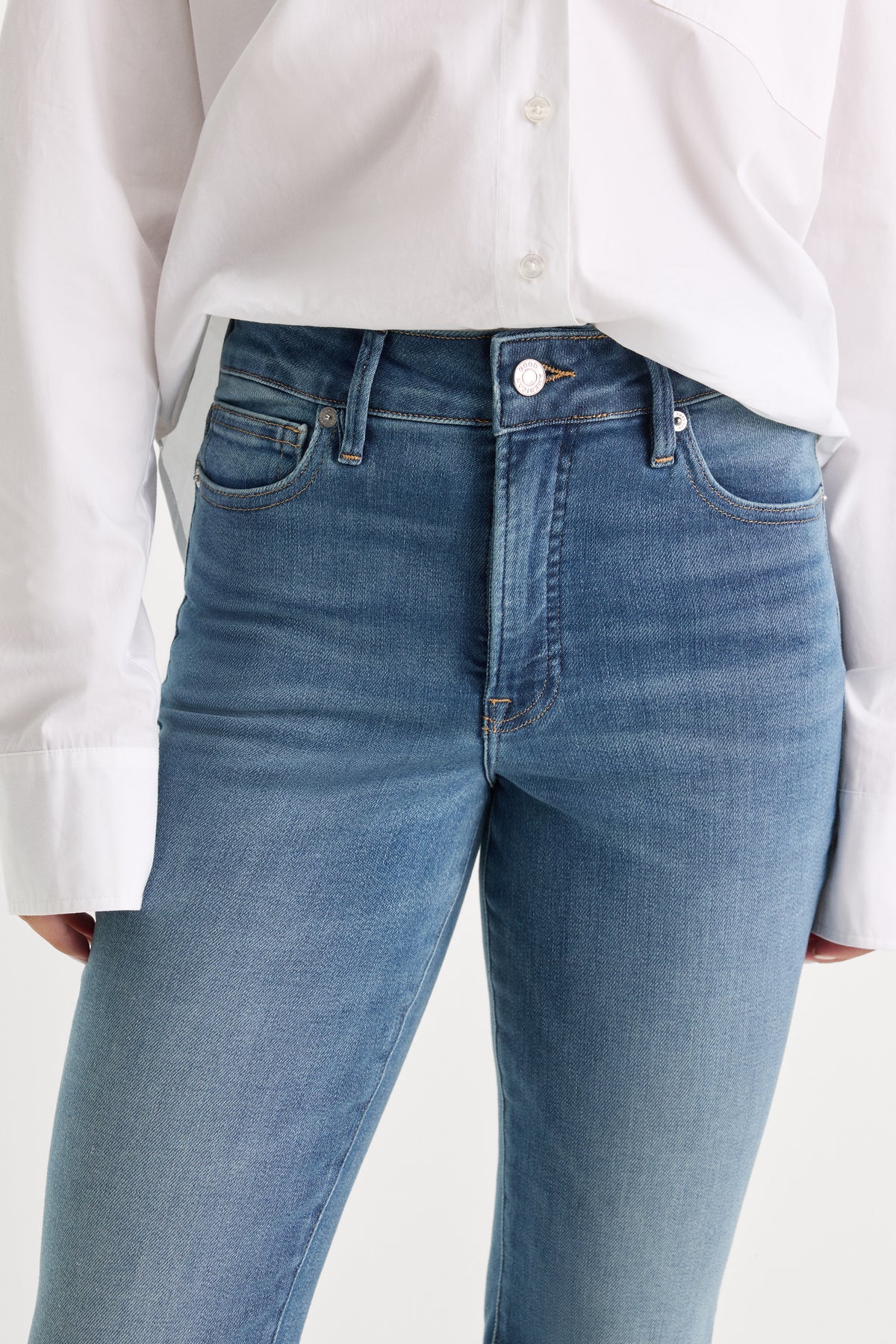 SOFT TECH GOOD CLASSIC BOOTCUT JEANS|INDIGO863-4 | GOOD AMERICAN | MODEL_A