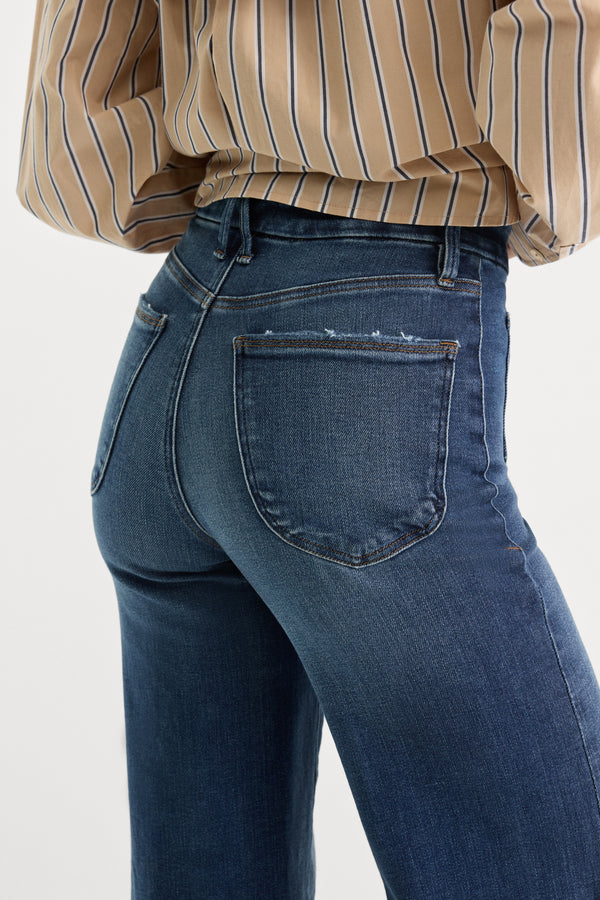 SOFT TECH PATCH POCKET GOOD PETITE PALAZZO JEANS | INDIGO511