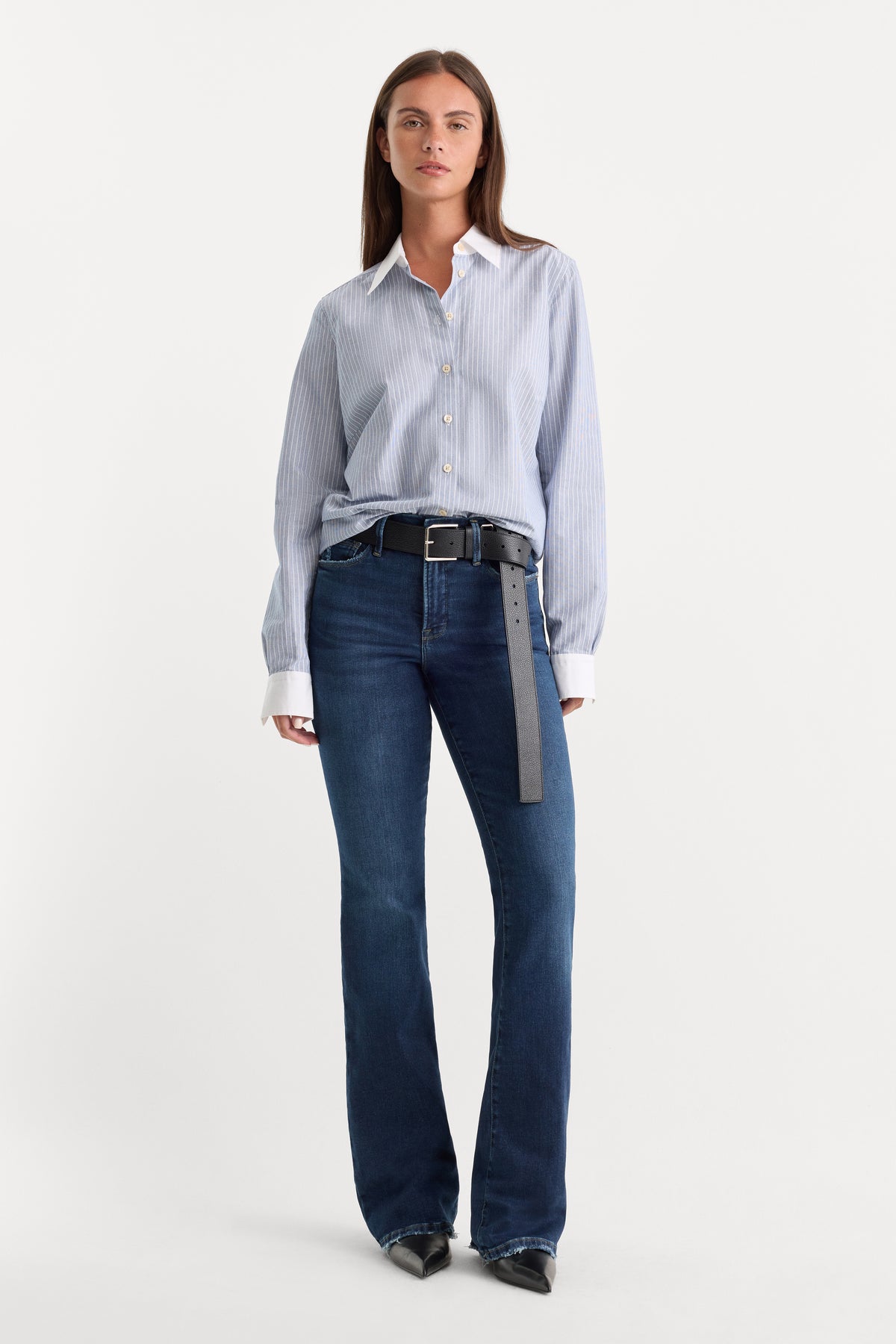 SOFT TECH GOOD CLASSIC BOOTCUT JEANS | INDIGO511-1 | GOOD AMERICAN | MODEL_A