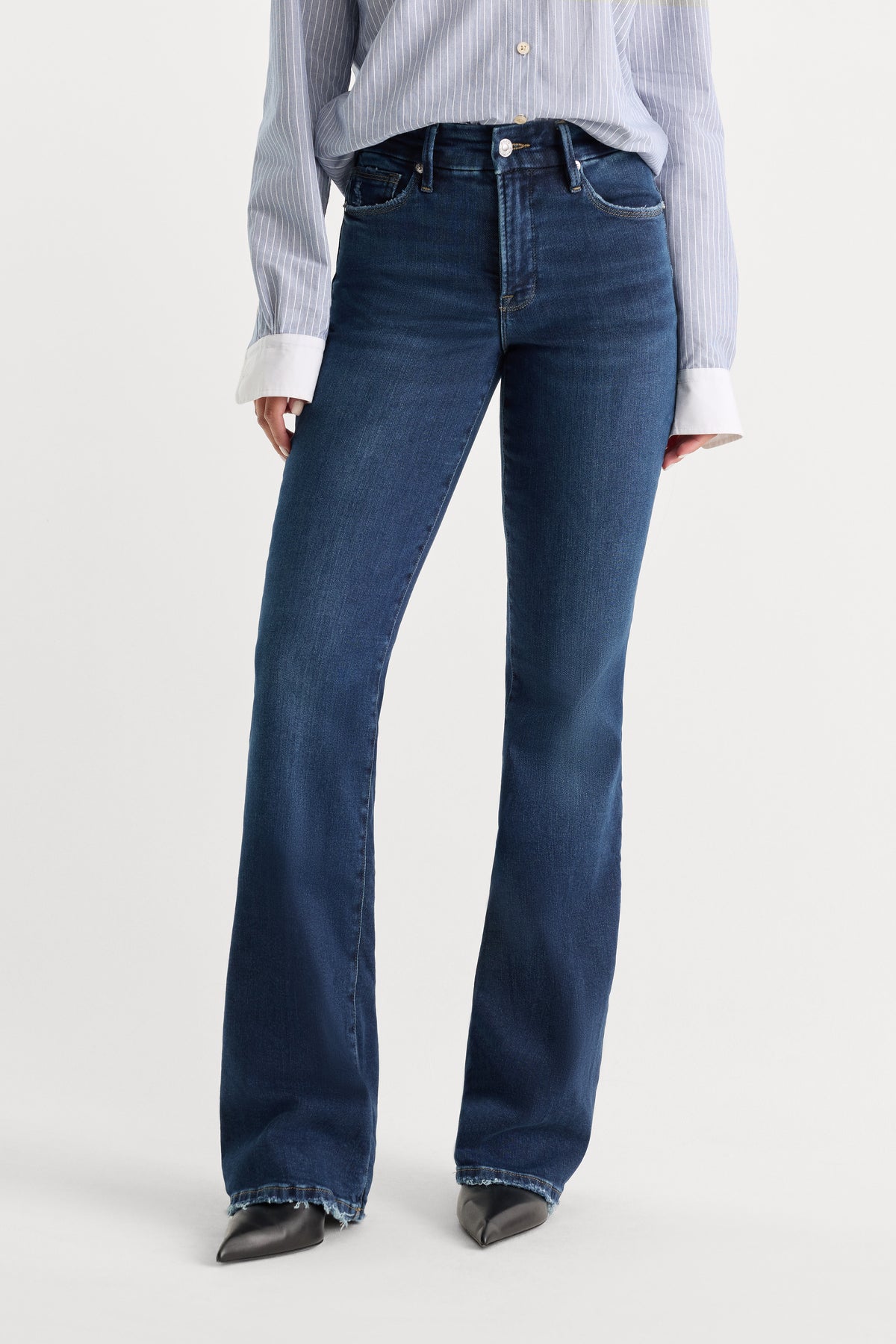 SOFT TECH GOOD CLASSIC BOOTCUT JEANS | INDIGO511-2 | GOOD AMERICAN | MODEL_A