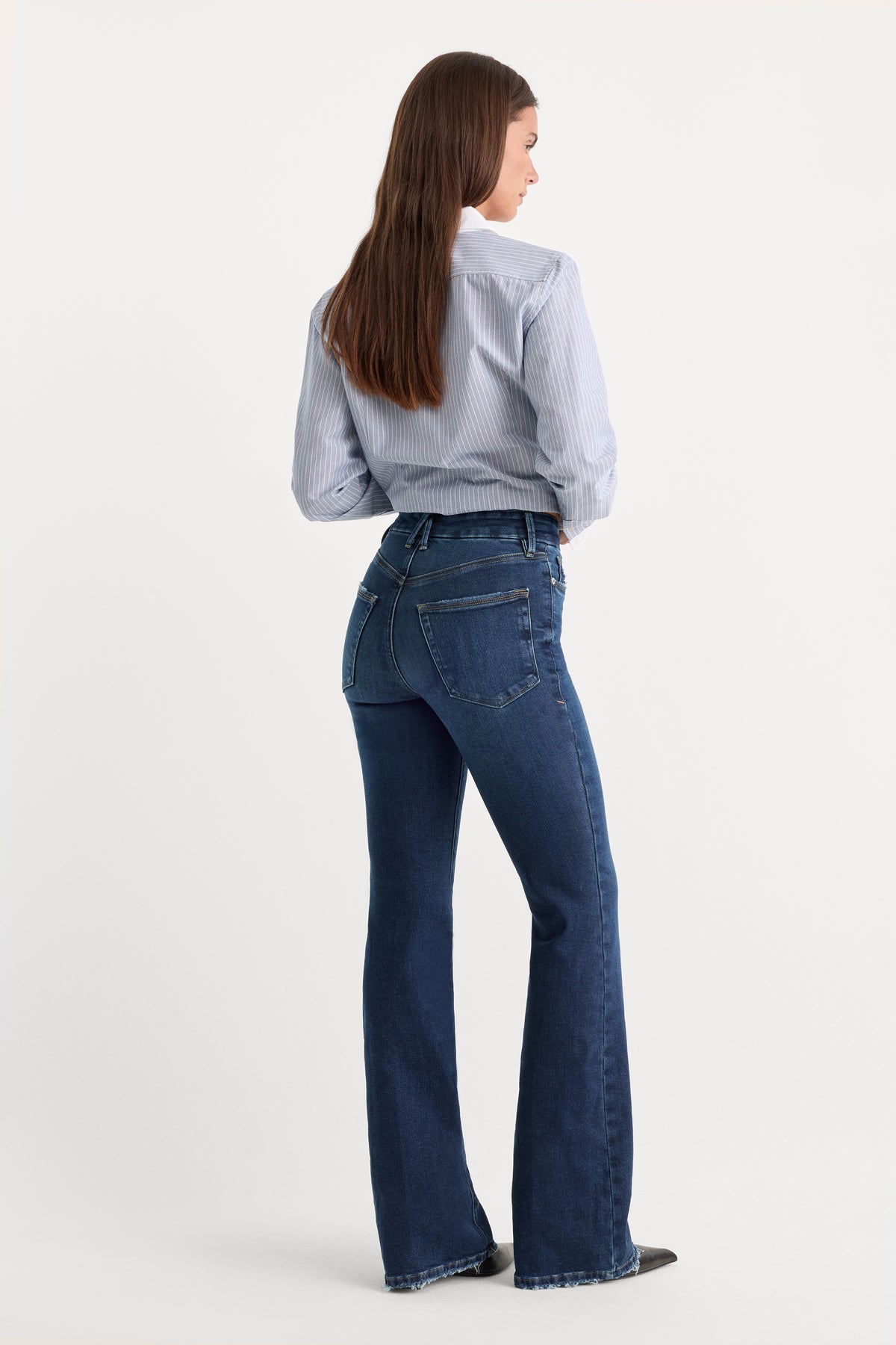SOFT TECH GOOD CLASSIC BOOTCUT JEANS | INDIGO511-5 | GOOD AMERICAN | MODEL_A