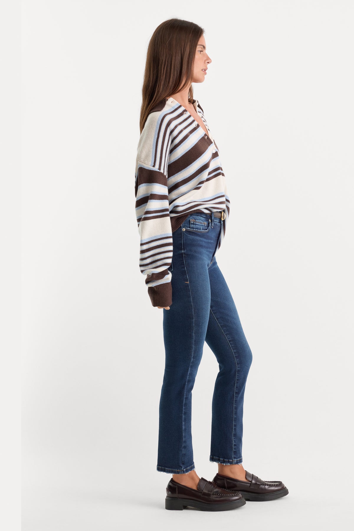 SOFT TECH GOOD LEGS STRAIGHT JEANS | INDIGO511-3 | GOOD AMERICAN | MODEL_A
