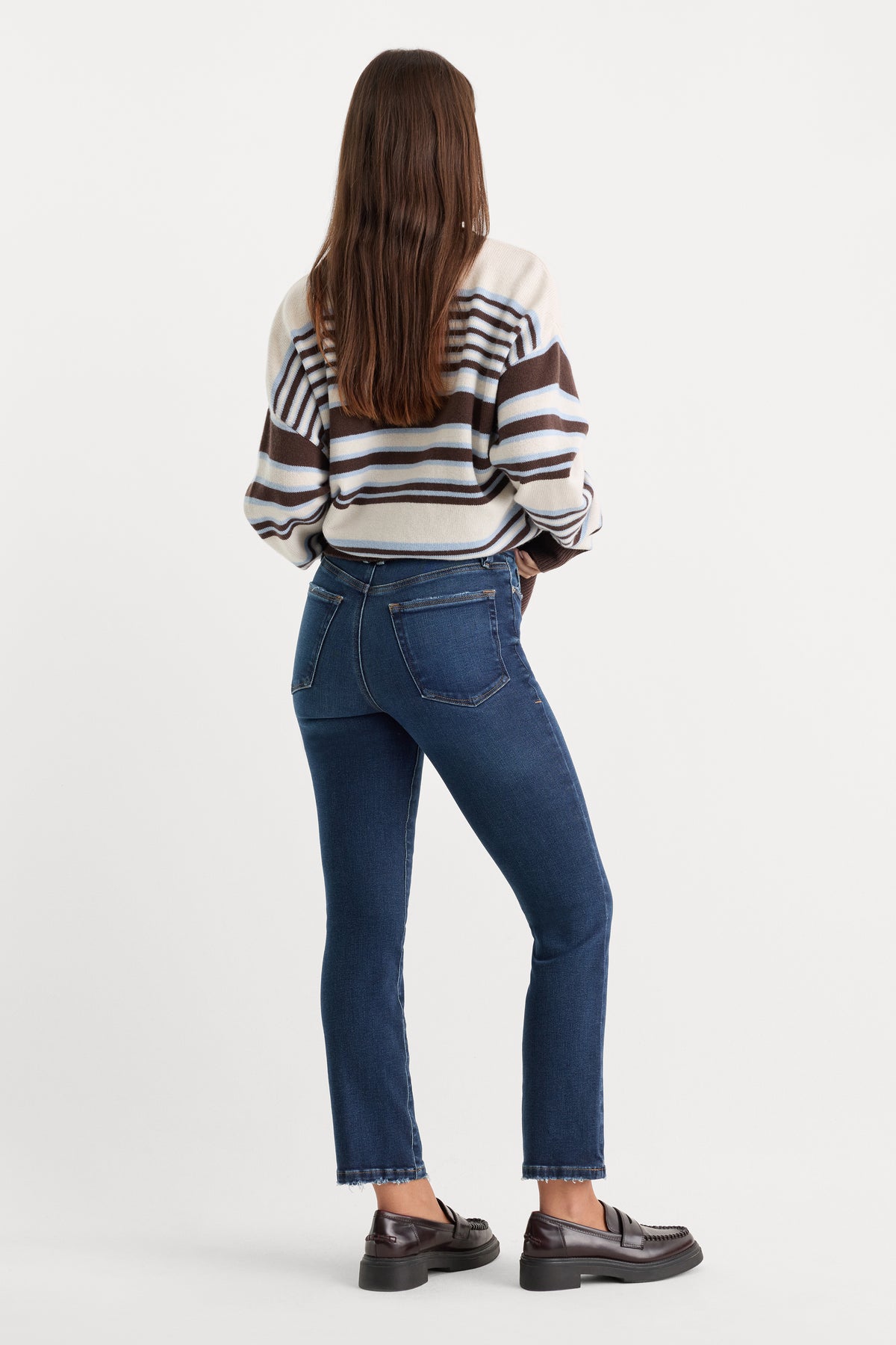 SOFT TECH GOOD LEGS STRAIGHT JEANS | INDIGO511-5 | GOOD AMERICAN | MODEL_A