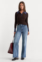 ALWAYS FITS SLIM PALAZZO JEANS | TAWNY-3 | GOOD AMERICAN | MODEL