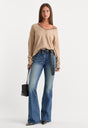 ALWAYS FITS GOOD LEGS FLARE JEANS | INDIGO1071-1 | GOOD AMERICAN | MODEL