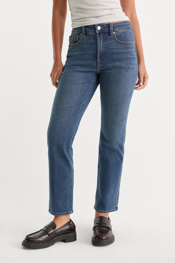 GOOD LEGS STRAIGHT JEANS LONG | BLUE004