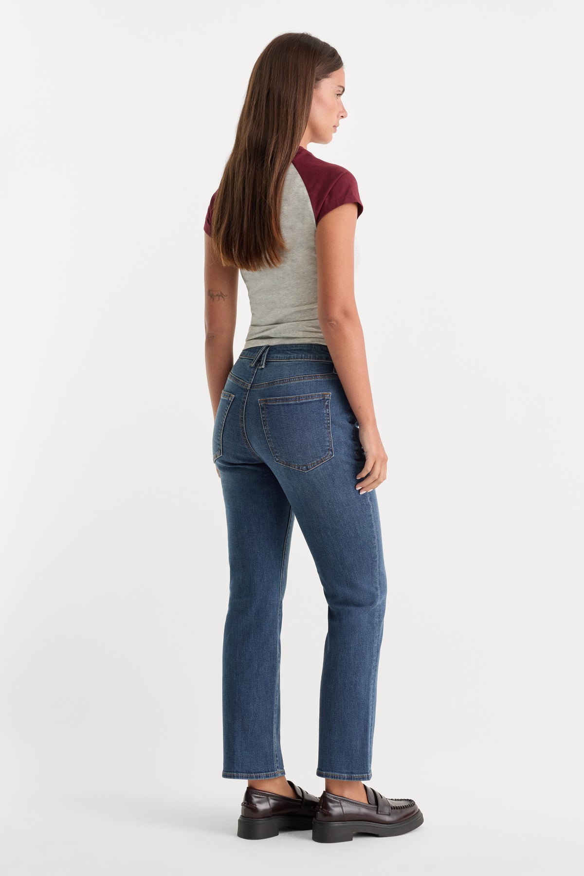 GOOD LEGS STRAIGHT JEANS LONG | BLUE004