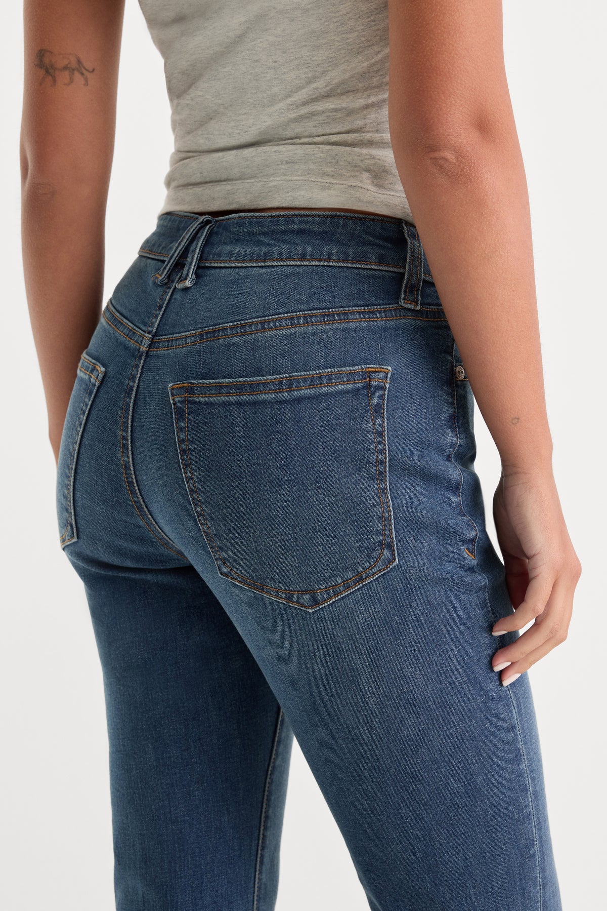 GOOD LEGS STRAIGHT JEANS LONG | BLUE004
