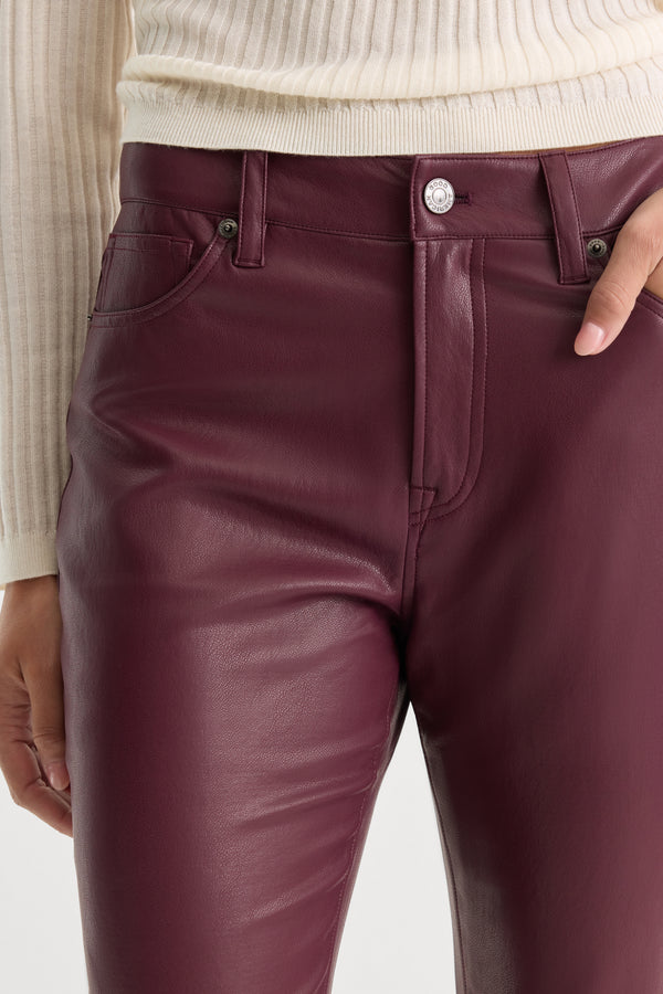 BETTER THAN LEATHER GOOD CLASSIC BOOTCUT PANT | WINETASTING-3 | GOOD AMERICAN | MODEL_A