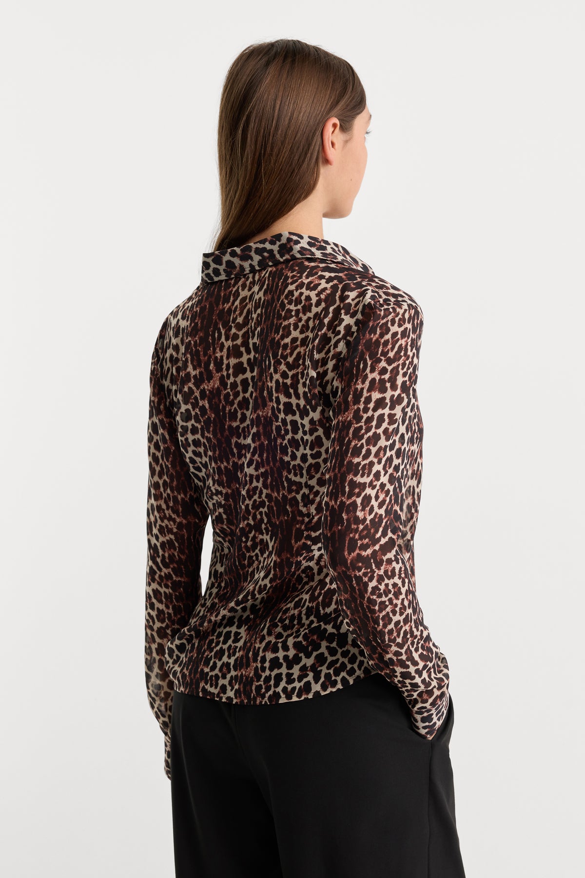 THE SLIM SHIRT | NATURAL LEOPARD PRINT