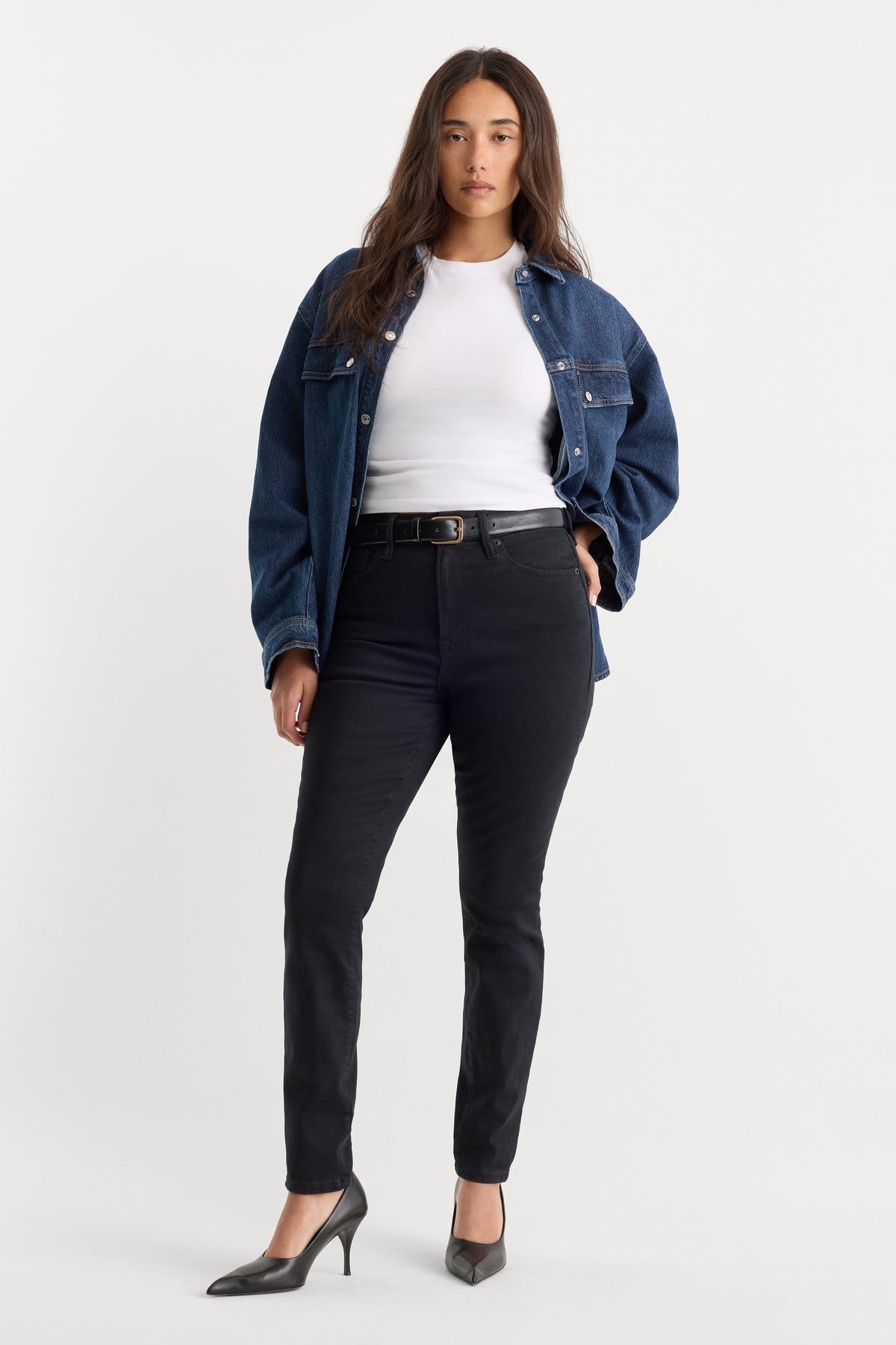 ALWAYS FITS GOOD LEGS SKINNY JEANS | BLACK165-1 | GOOD AMERICAN | MODEL_B