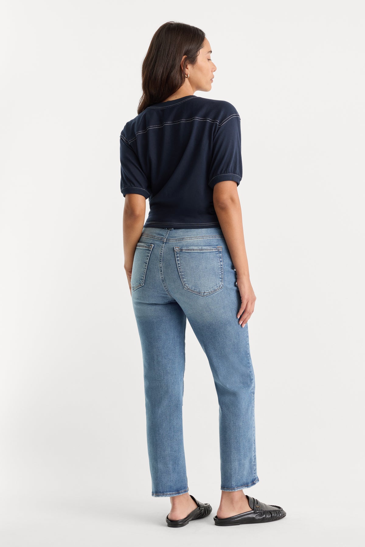 ALWAYS FITS GOOD LEGS STRAIGHT JEANS | INDIGO316-2 | GOOD AMERICAN | MODEL_B