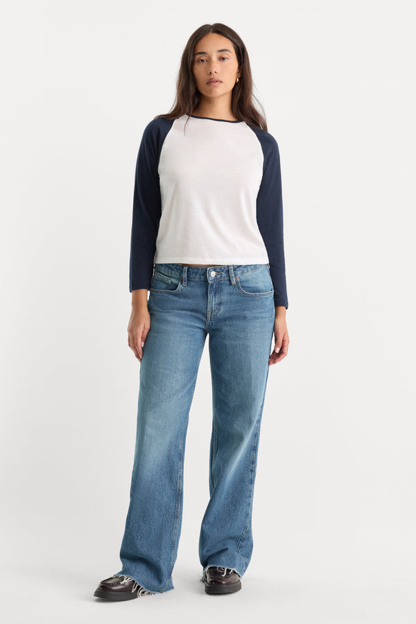 VINTAGE LOW LOOSE JEANS | TROUBLED WATER-1 | GOOD AMERICAN | MODEL_B
