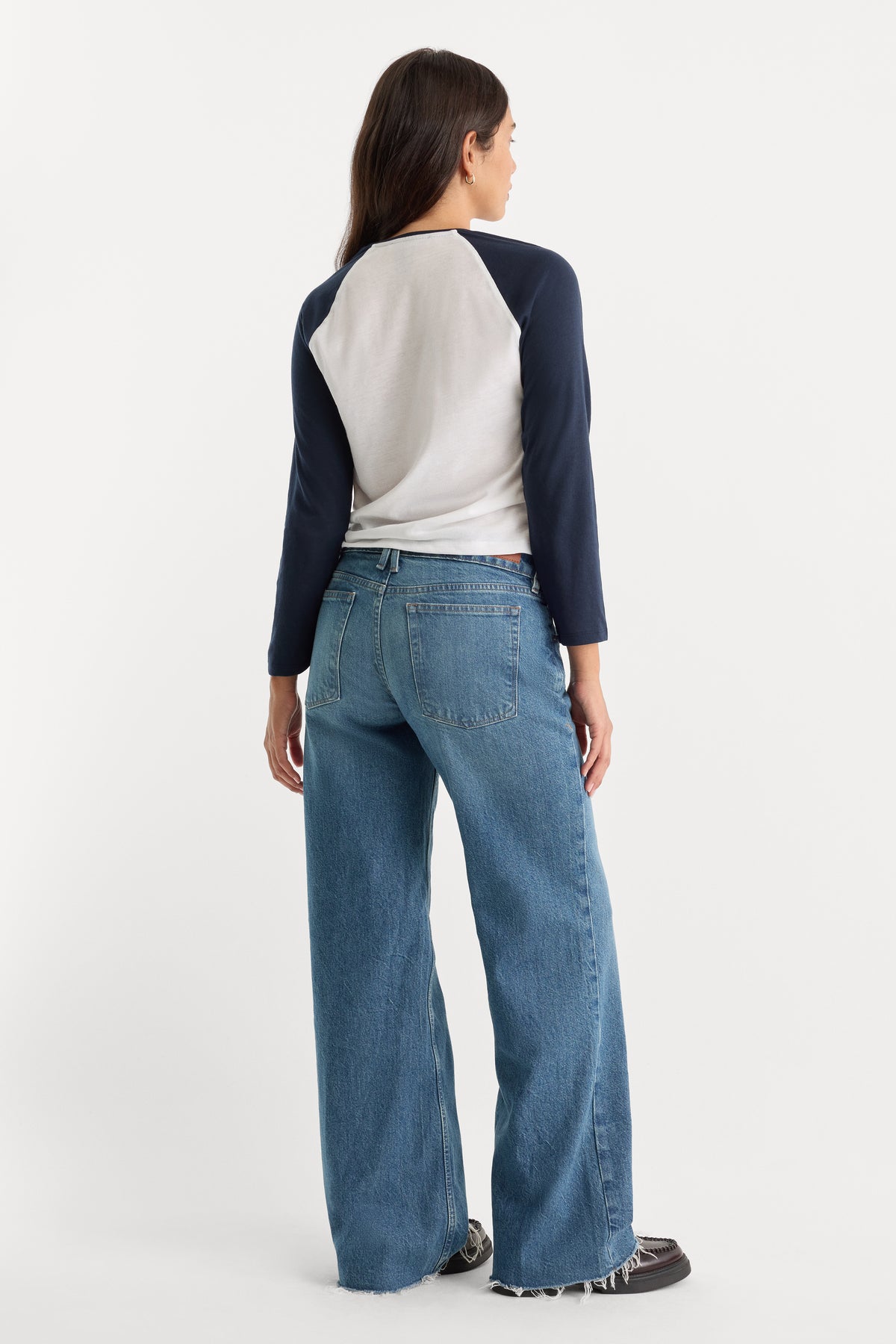 VINTAGE LOW LOOSE JEANS | TROUBLED WATER-2 | GOOD AMERICAN | MODEL_B