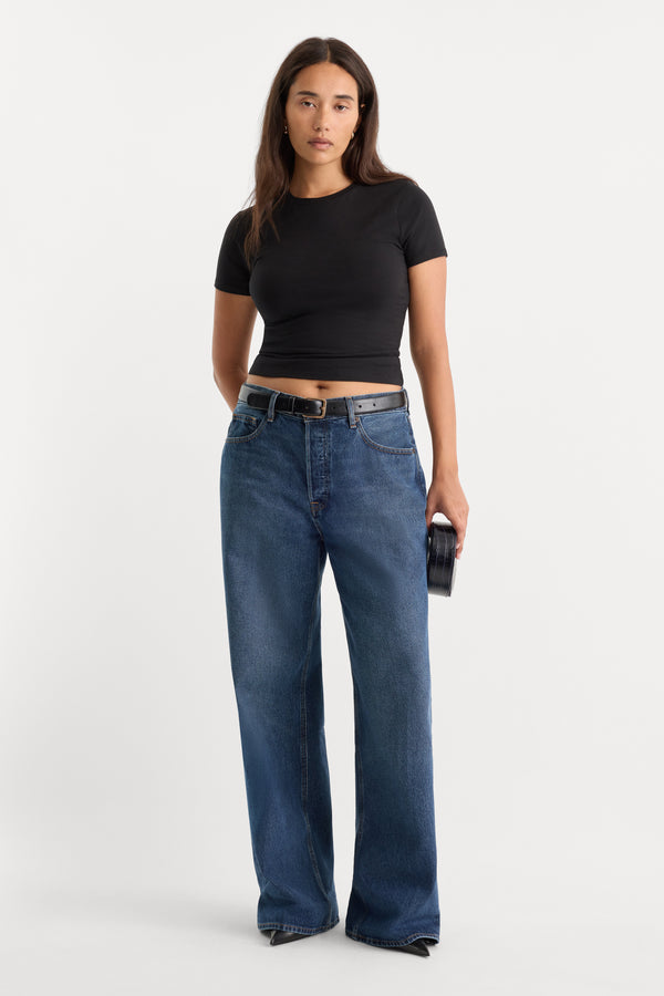 VINTAGE LOW SLUNG BAGGY JEANS | TRACE-1 | GOOD AMERICAN | MODEL_B