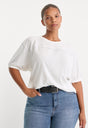 THE GYM TEE | CHALK-1 | GOOD AMERICAN | MODEL_C
