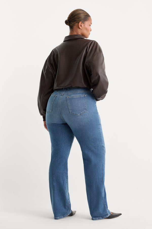 GOOD TRUE STRAIGHT JEANS | CRESTVIEW-2 | GOOD AMERICAN | MODEL