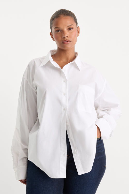 THE POPLIN EASY SHIRT | WHITE