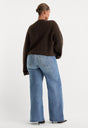 ALWAYS FITS SLIM PALAZZO JEANS | TAWNY-2 | GOOD AMERICAN | MODEL