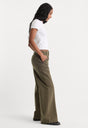 LOW SLUNG BAGGY TROUSER | WASHED FATIGUE GREEN-2 | GOOD AMERICAN | MODEL_A