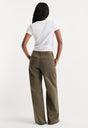 LOW SLUNG BAGGY TROUSER | WASHED FATIGUE GREEN-5 | GOOD AMERICAN | MODEL_A