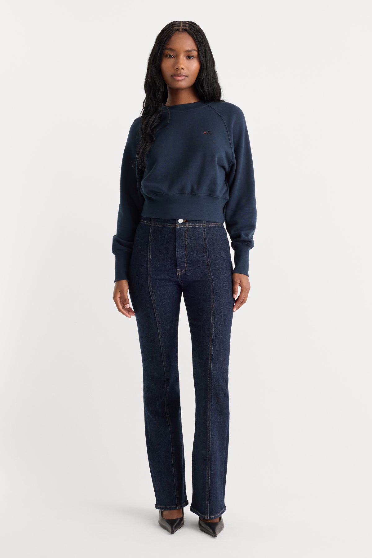 GOOD PETITE BOOTCUT SEAMED PANT | RINSE