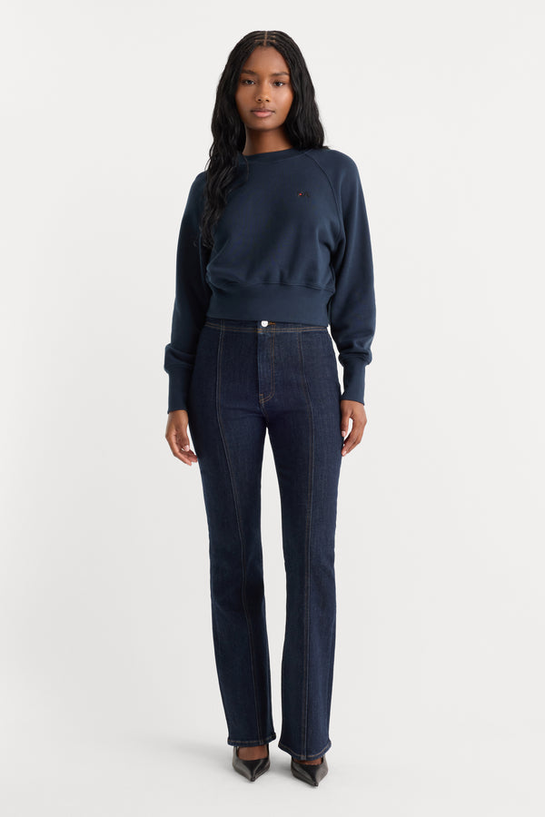 GOOD PETITE BOOTCUT SEAMED PANT | RINSE