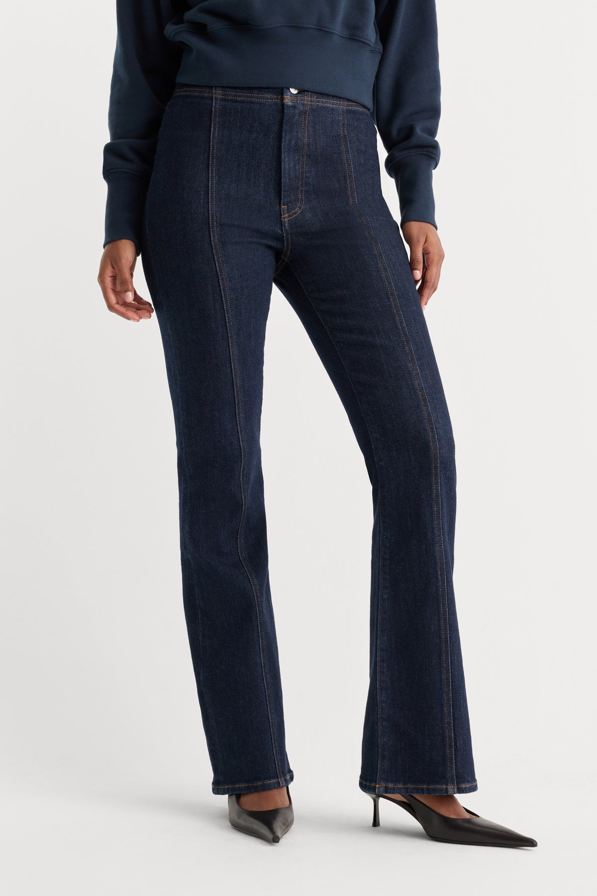 GOOD PETITE BOOTCUT SEAMED PANT | RINSE