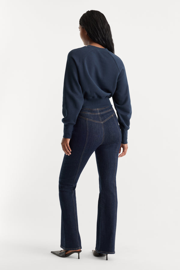 GOOD PETITE BOOTCUT SEAMED PANT | RINSE