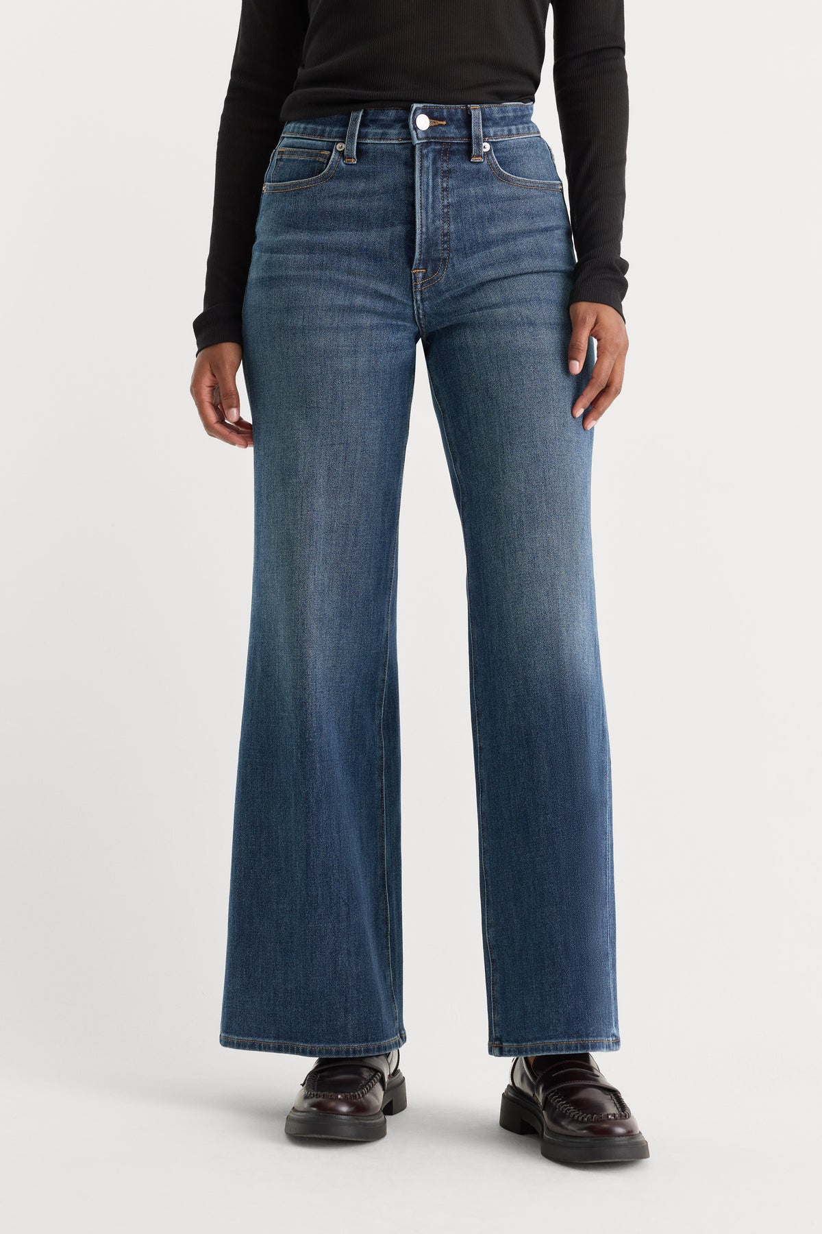SOFT TECH GOOD WAIST PALAZZO ANKLE JEANS | ASHFORD
